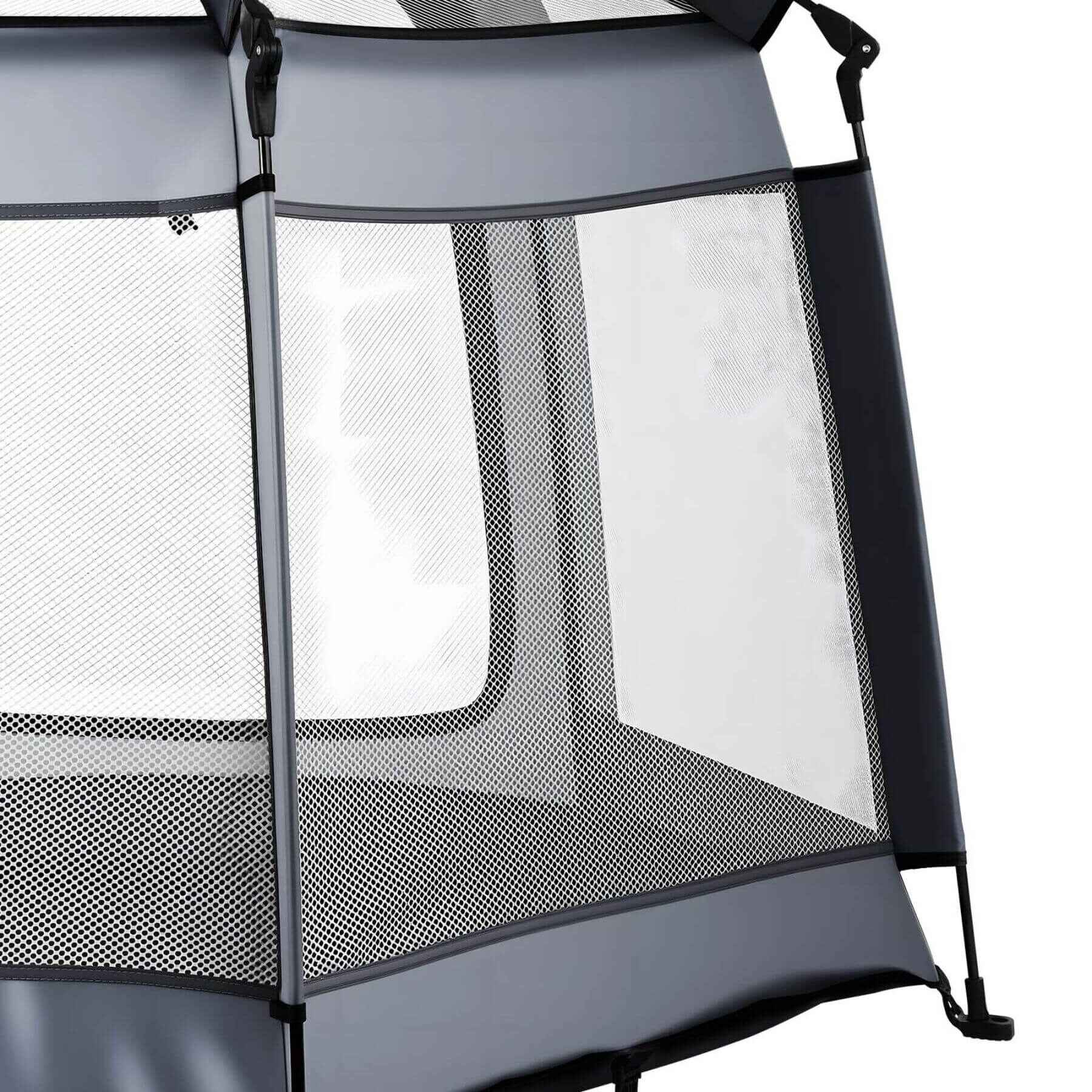 Close-up of VEVOR Pop Up Toddler Playpen with Canopy