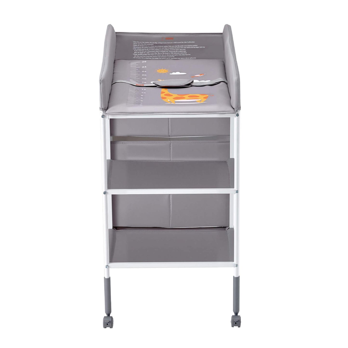 VEVOR Portable Diaper Change Station with 3 Drawers & Wheels