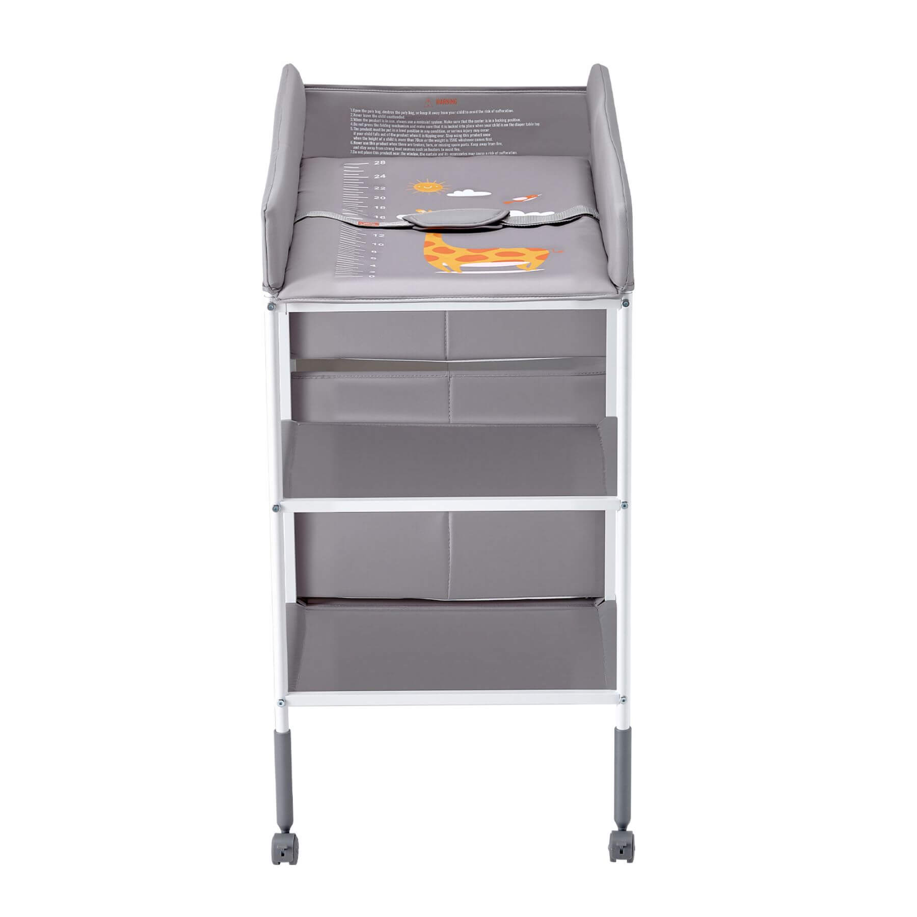 VEVOR Portable Diaper Change Station with 3 Drawers & Wheels