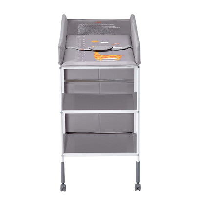VEVOR Portable Diaper Change Station with 3 Drawers & Wheels