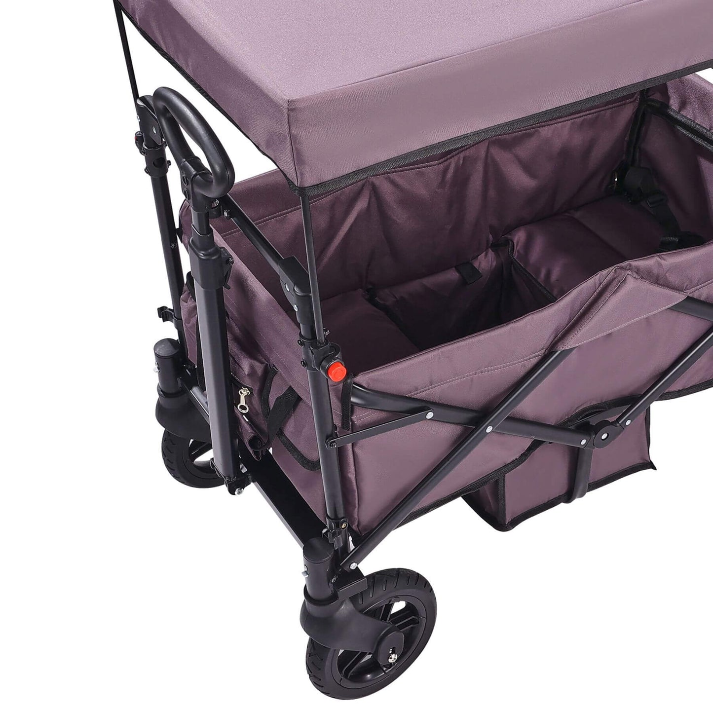 Close-up of VEVOR Wagon Stroller - Dark Purple