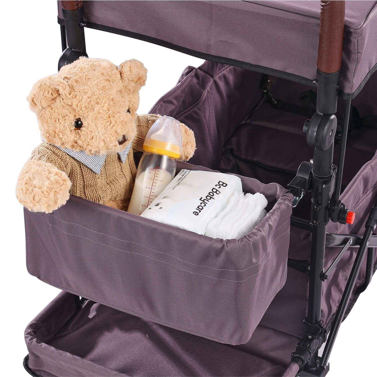 Close-up of VEVOR Wagon Stroller - Dark Purple