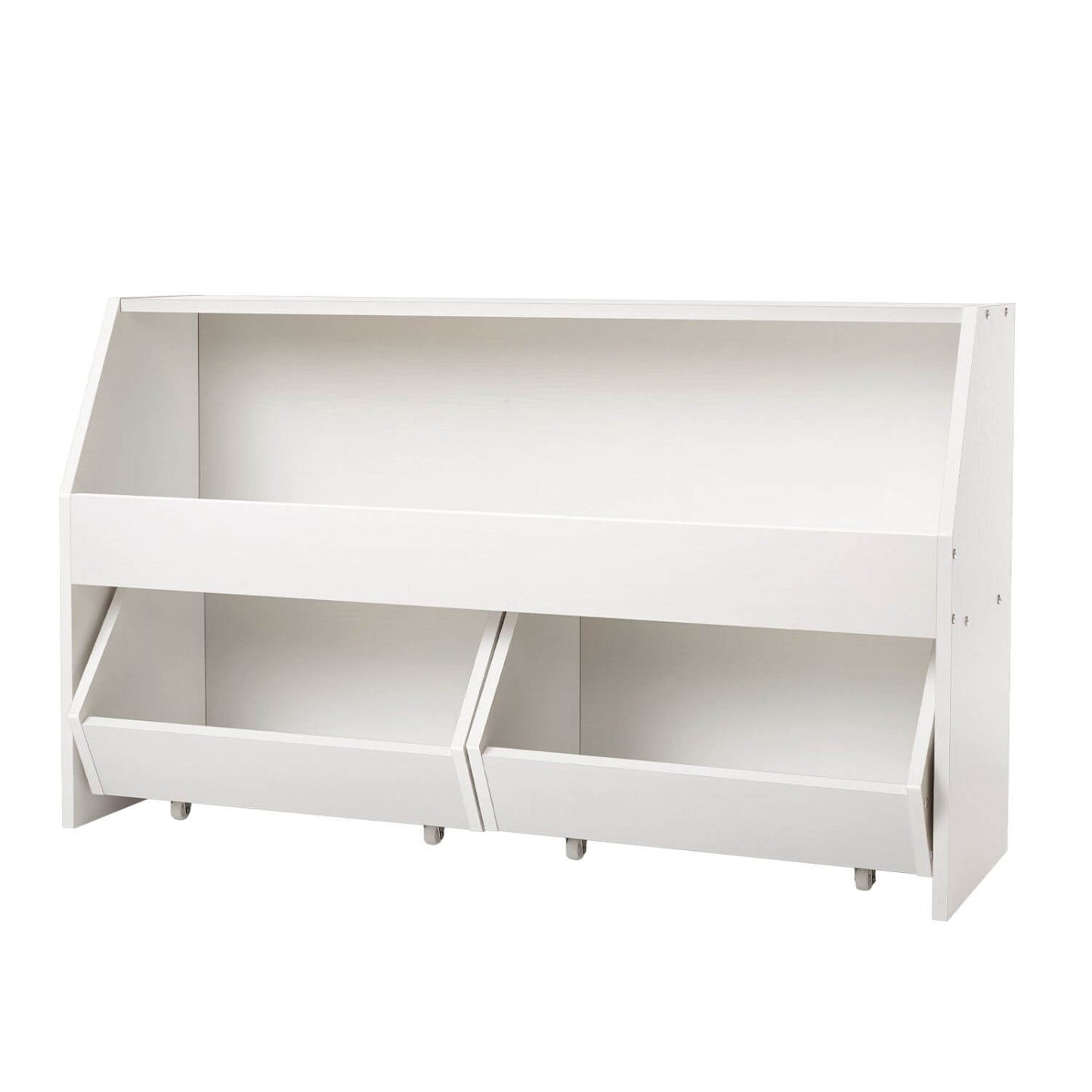 VEVOR Wooden Kids Bookshelf with Toy Storage Organizer - White