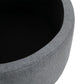 HOMCOM Round Grey Storage Stool | Button Tufted | Nursery & Multi-Use