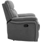 HOMCOM Nursery Rocker Recliner with Thick Padded Headrest & Footrest | Adjustable 150° | Grey