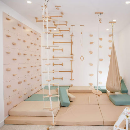 Wood and Hearts Indoor Play Gym - Peach