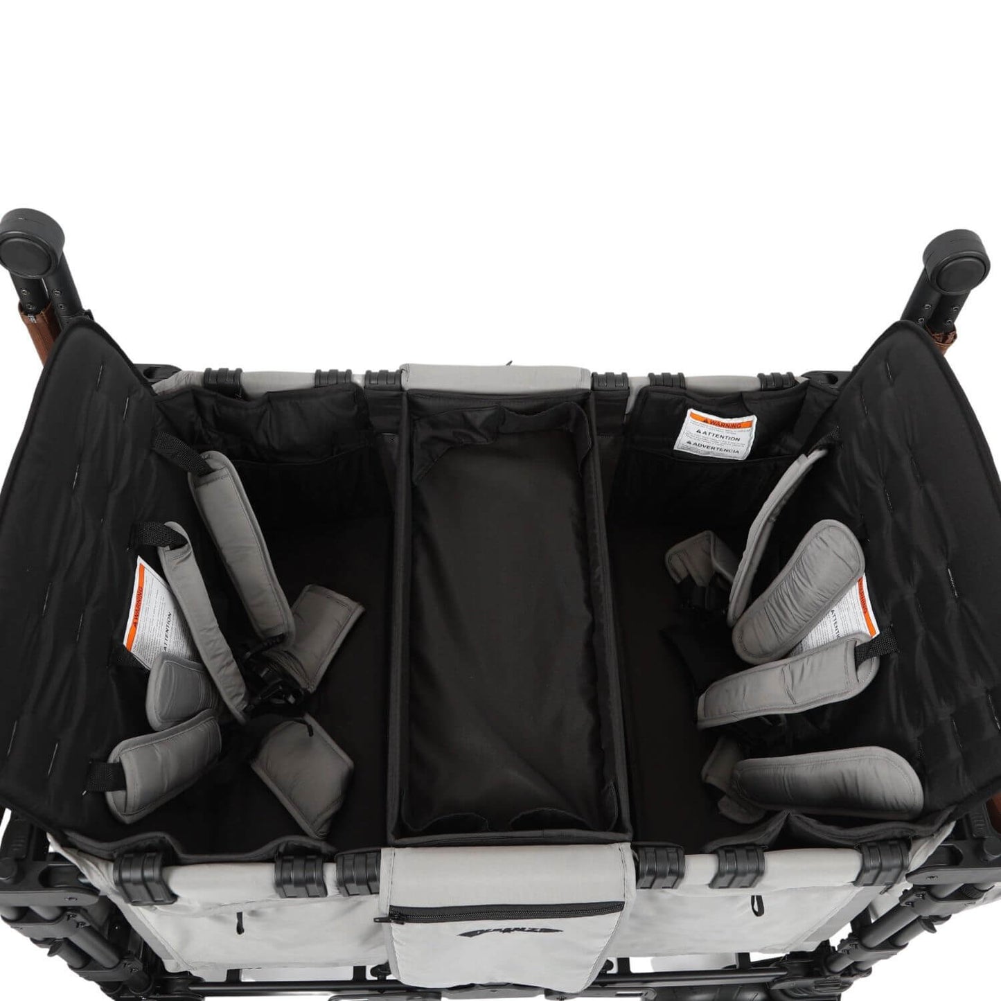 Top View of Keenz XC+ - Luxury Comfort Stroller Wagon 4 Passenger Grey