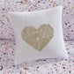 Abby Metallic Printed and Pintucked Decorative Pillow