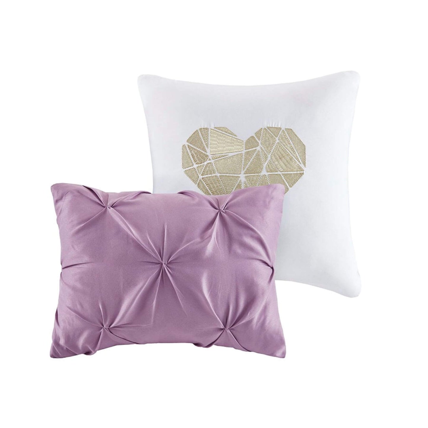 Abby Metallic Printed and Pintucked Sham & Decorative Pillow