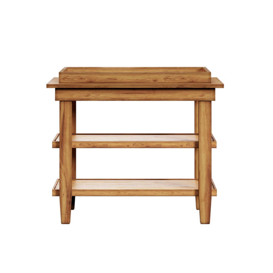 Milk Street Baby Acacia Open Shelf Changing Table