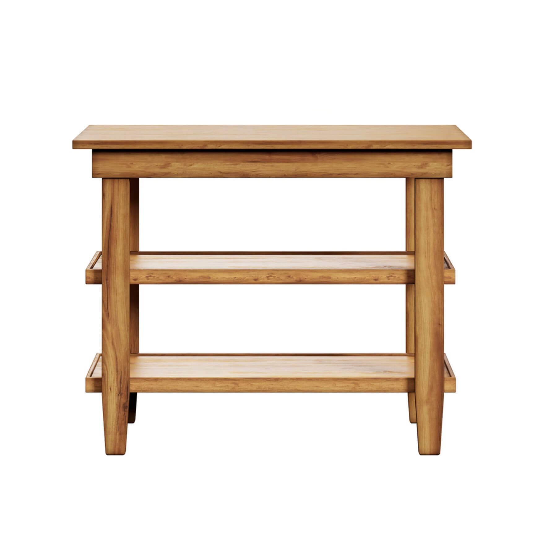 Milk Street Baby Acacia Open Shelf Changing Table