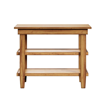 Milk Street Baby Acacia Open Shelf Changing Table