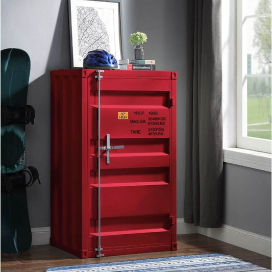 ACME Cargo 1-Door Chest in Red - Lifestyle