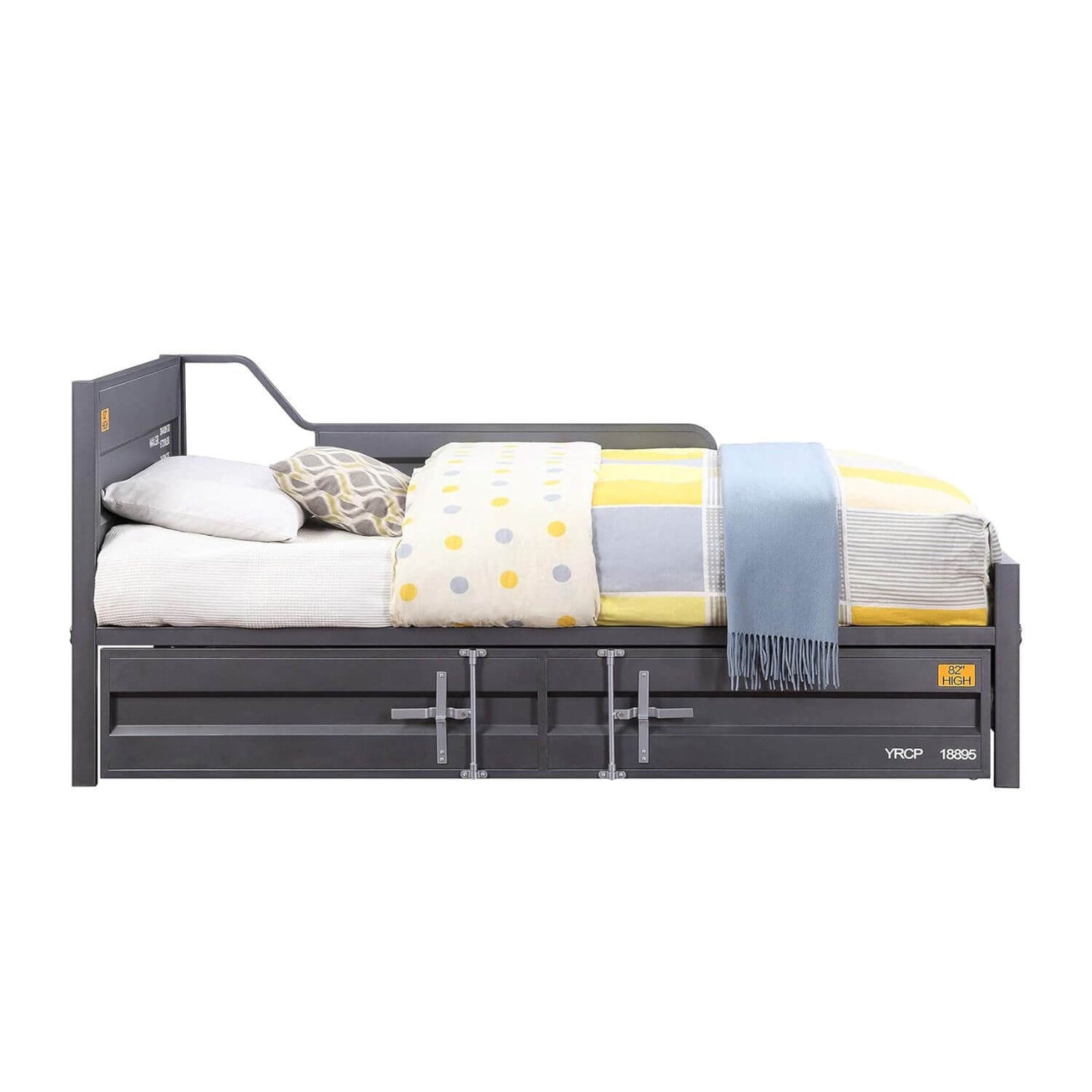 ACME Cargo Twin Daybed & Trundle in Gunmetal