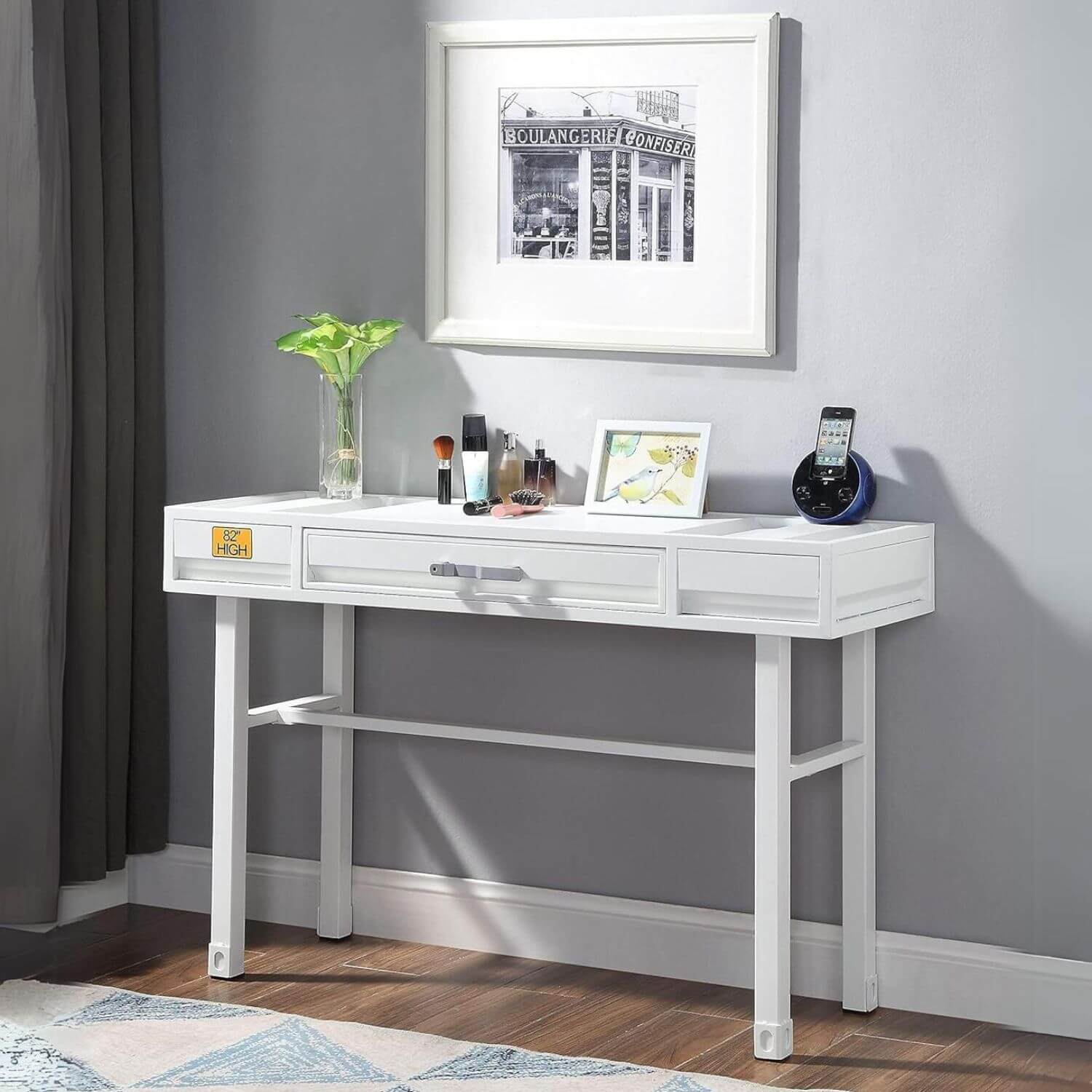 ACME Cargo Vanity Desk in White - Lifestyle