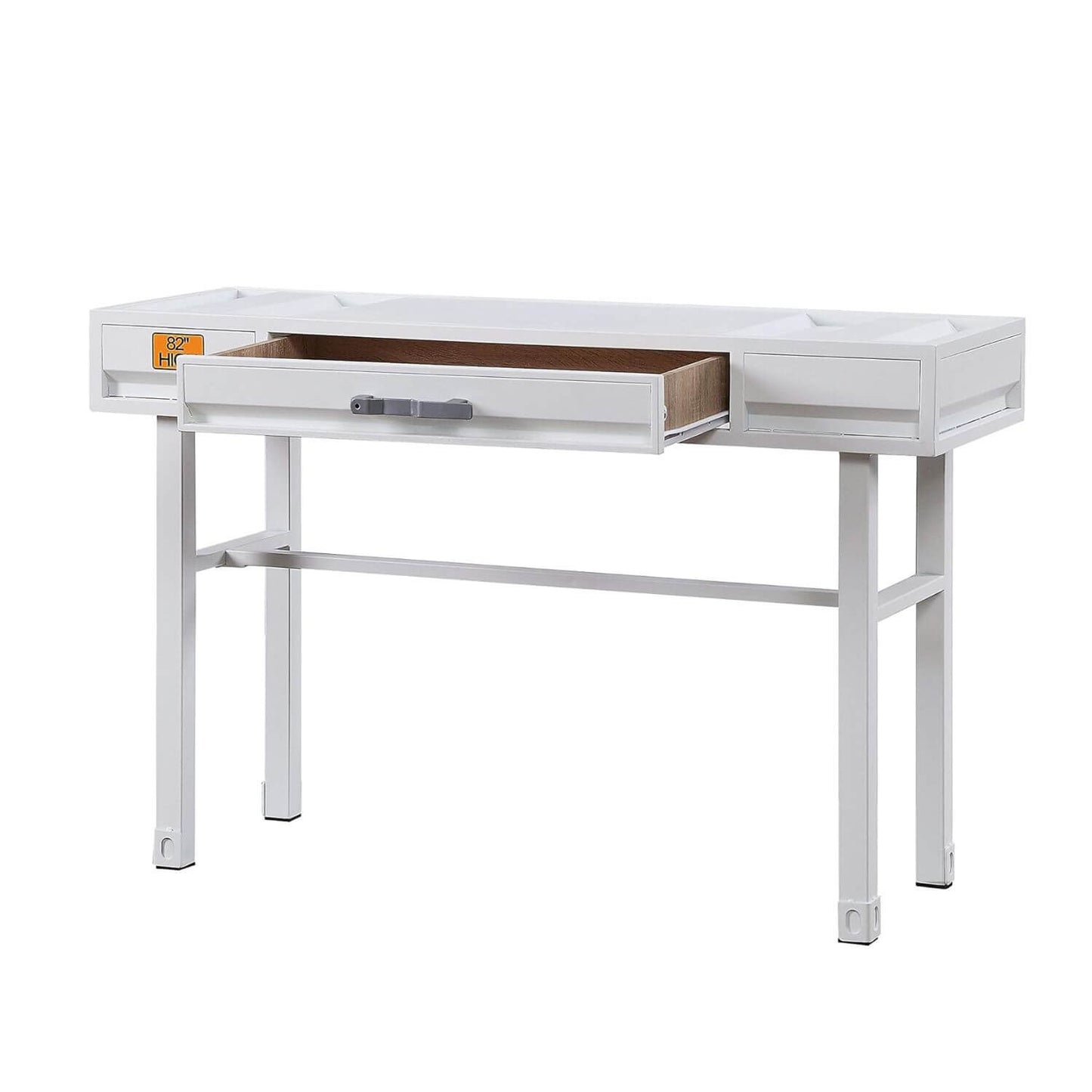 ACME Cargo Vanity Desk in White - Open