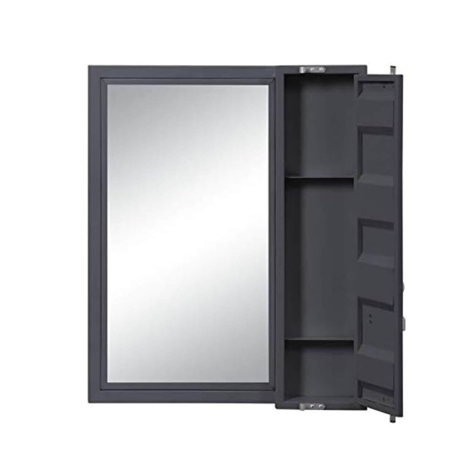 ACME Cargo Vanity Mirror in Gunmetal - Open