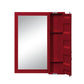 ACME Cargo Vanity Mirror in Red - Open