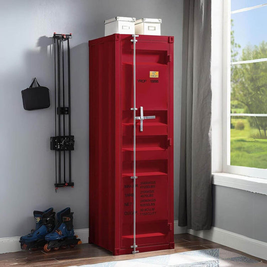 ACME Cargo Double Door Wardrobe in Red - Lifestyle