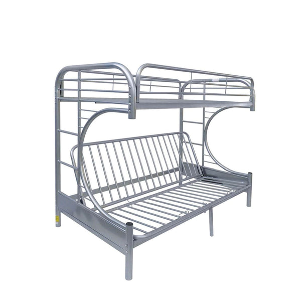 ACME Eclipse Twin/Full/Futon Bunk Bed in Silver