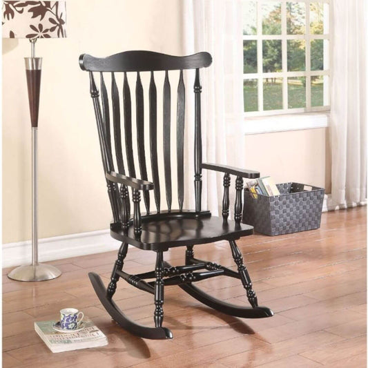 ACME Kloris Rocking Chair in Distressed Black - Lifestyle