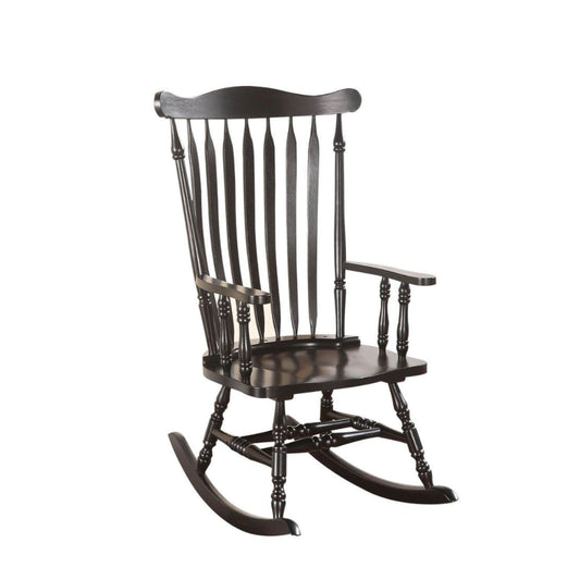 ACME Kloris Rocking Chair in Distressed Black