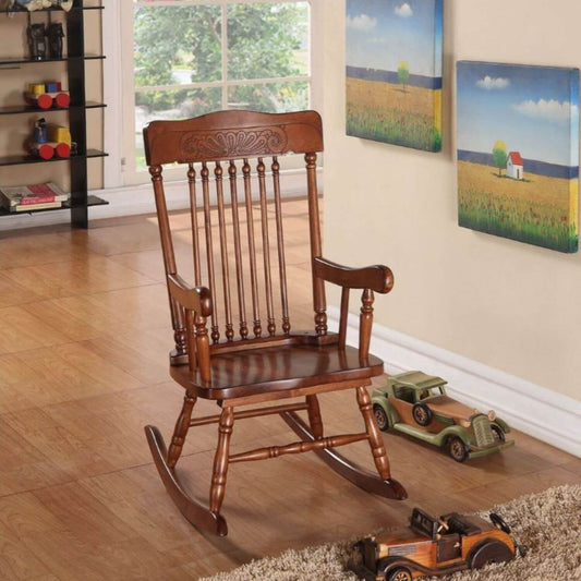 ACME Kloris Tobacco Youth Rocking Chair - Lifestyle