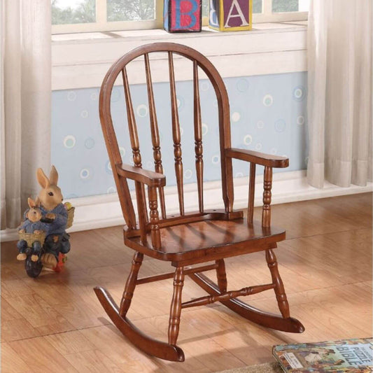 ACME Kloris Youth Rocking Chair in Tobacco - Lifestyle