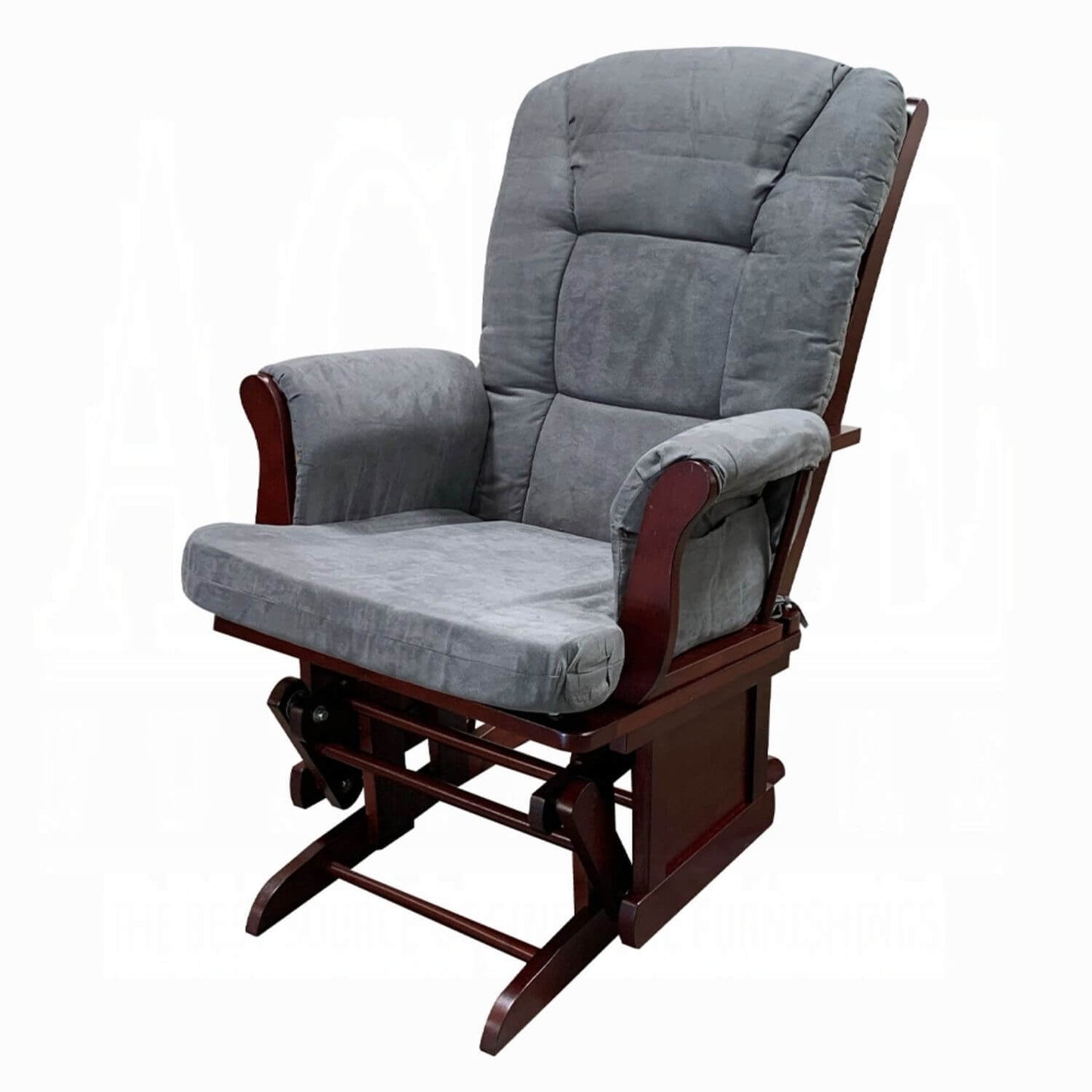 ACME Aeron Glider Chair Gray & Cherry