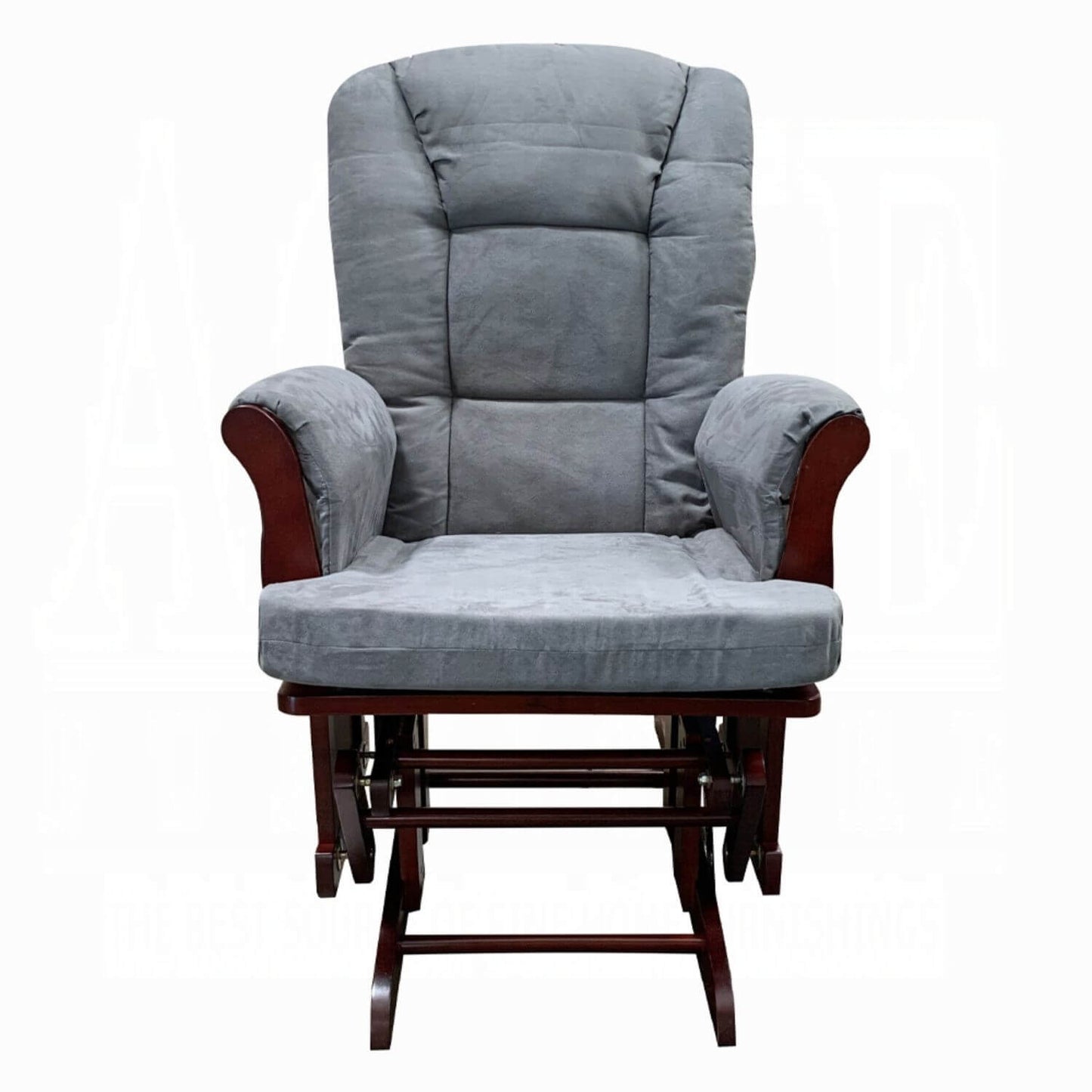 ACME Aeron Glider Chair Gray & Cherry