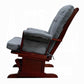 ACME Aeron Glider Chair Gray & Cherry