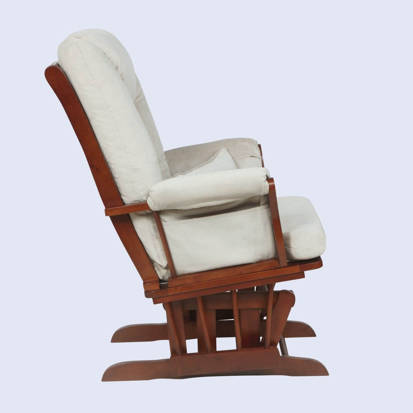 AFG Alice Glider Chair and Ottoman in Espresso w/ Pillow | GL7226E