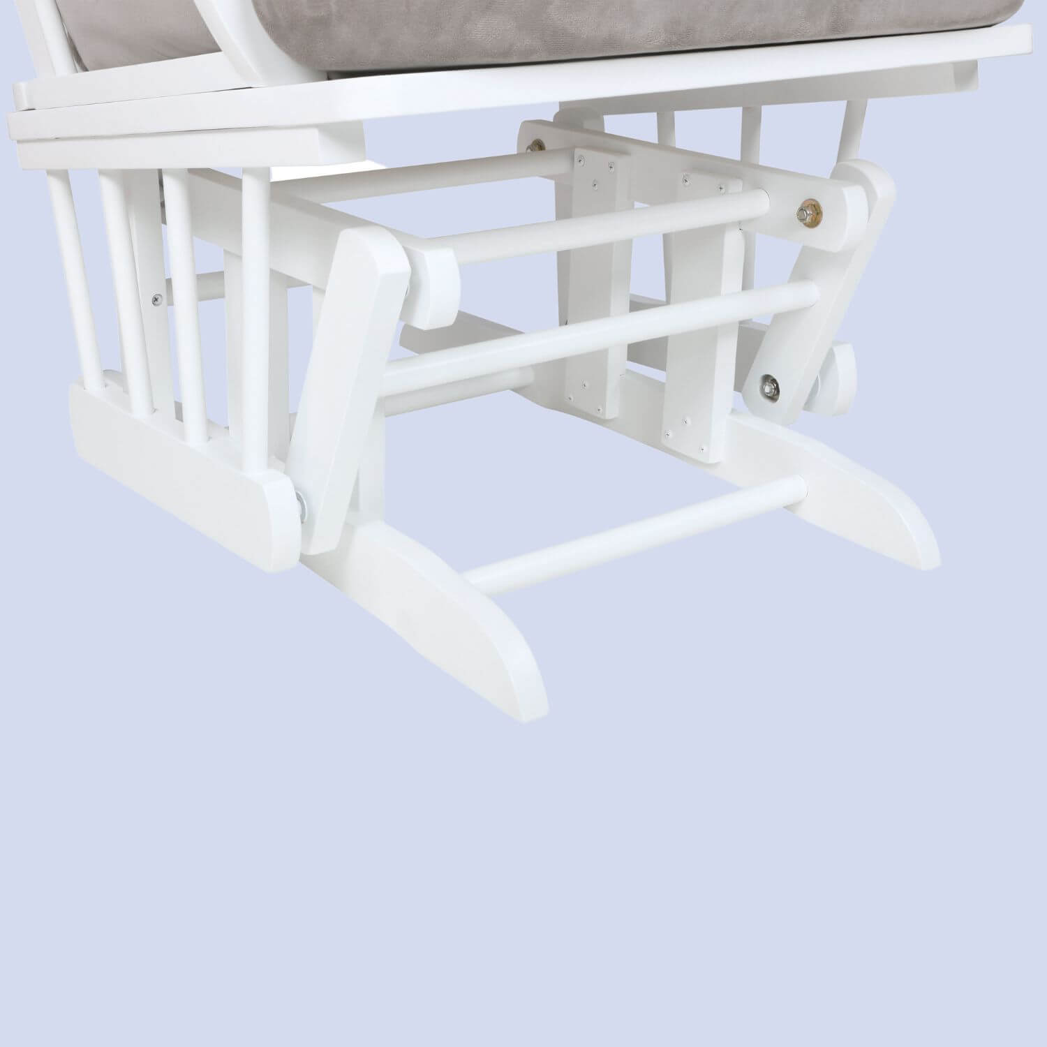 AFG Alice Glider Chair and Ottoman White without Pillow | GL7236W
