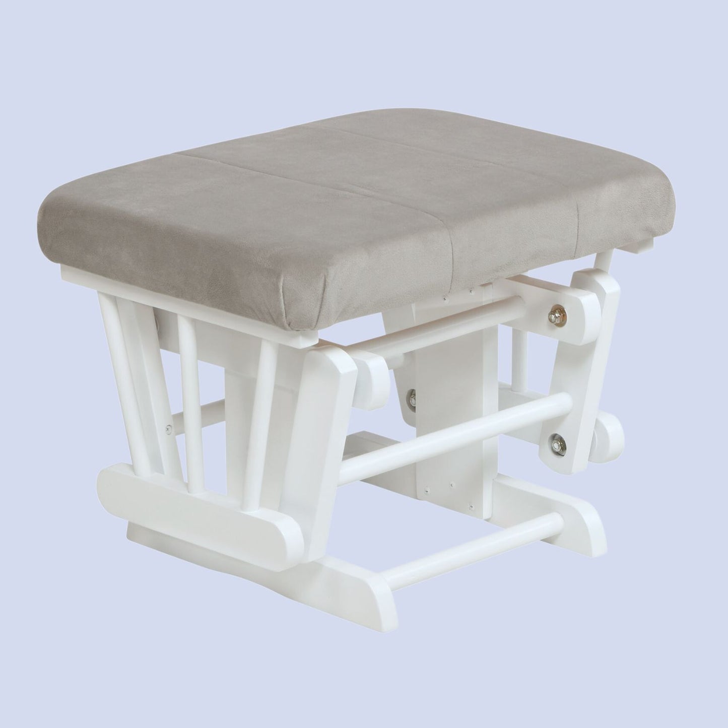 AFG Alice Glider Chair and Ottoman White without Pillow | GL7236W