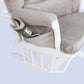 AFG Alice Glider Chair and Ottoman White without Pillow | GL7236W