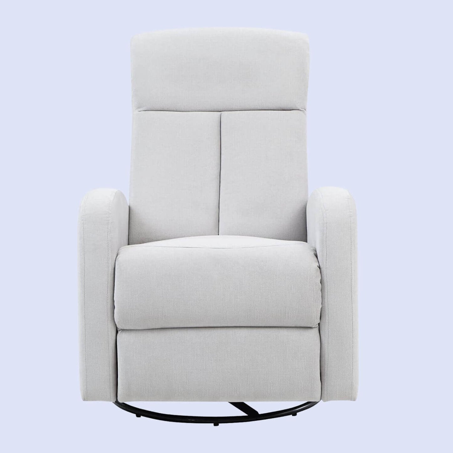 AFG Amber Nursery Swivel Glider Recliner | Gray Suede