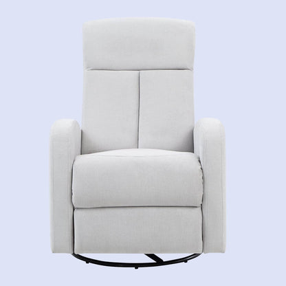 AFG Amber Nursery Swivel Glider Recliner | Gray Suede
