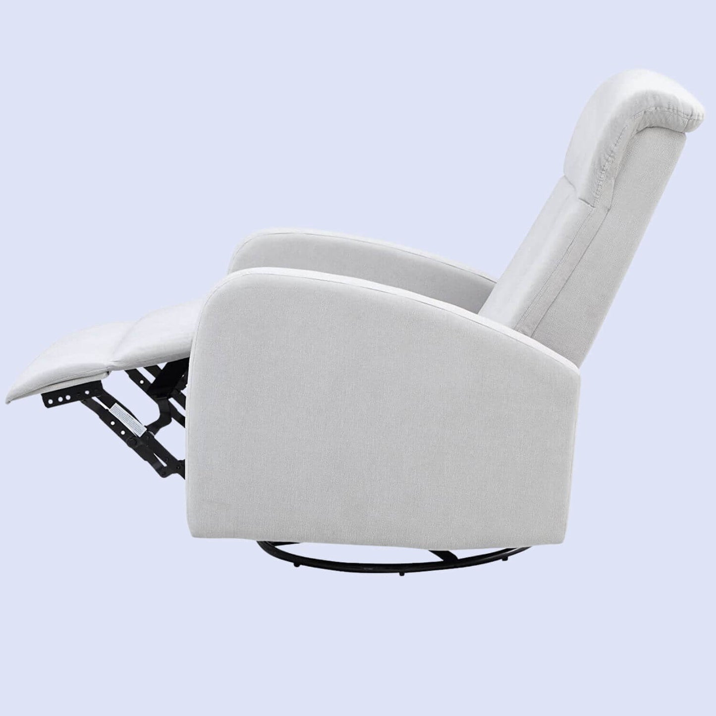 AFG Amber Nursery Swivel Glider Recliner | Gray Suede