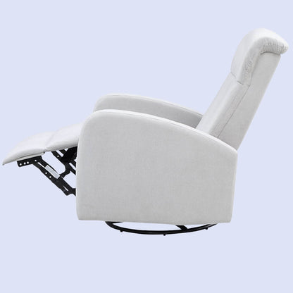 AFG Amber Nursery Swivel Glider Recliner | Gray Suede