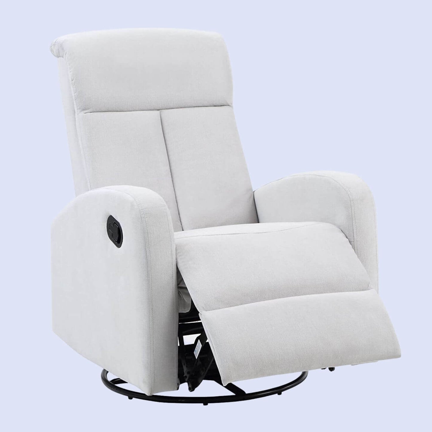 AFG Amber Nursery Swivel Glider Recliner | Gray Suede