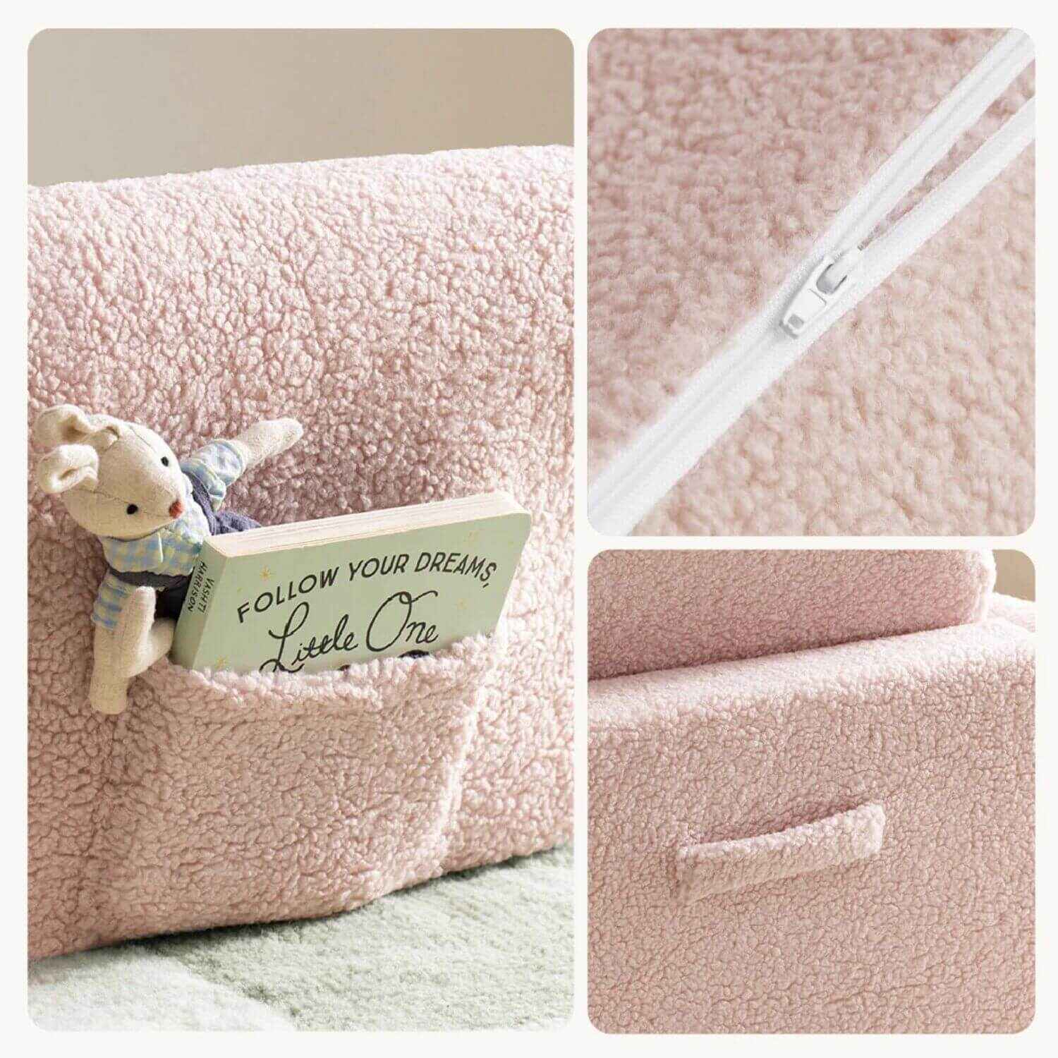 Details of Tiny Land® Afternoon Couch —— Pink Kids Chair