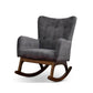 Ashcroft Alistair Solid Wood Fabric Upholstered Nursery Rocking Chair