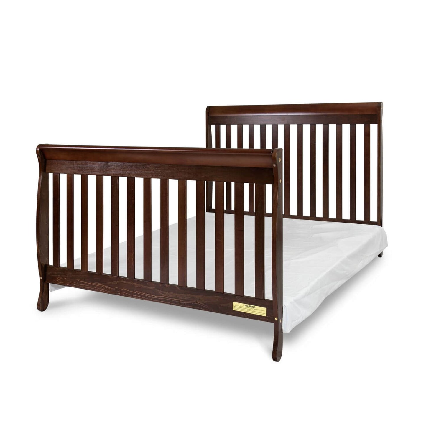 AFG Alice 4-in-1 Baby Crib with Guardrail Espresso