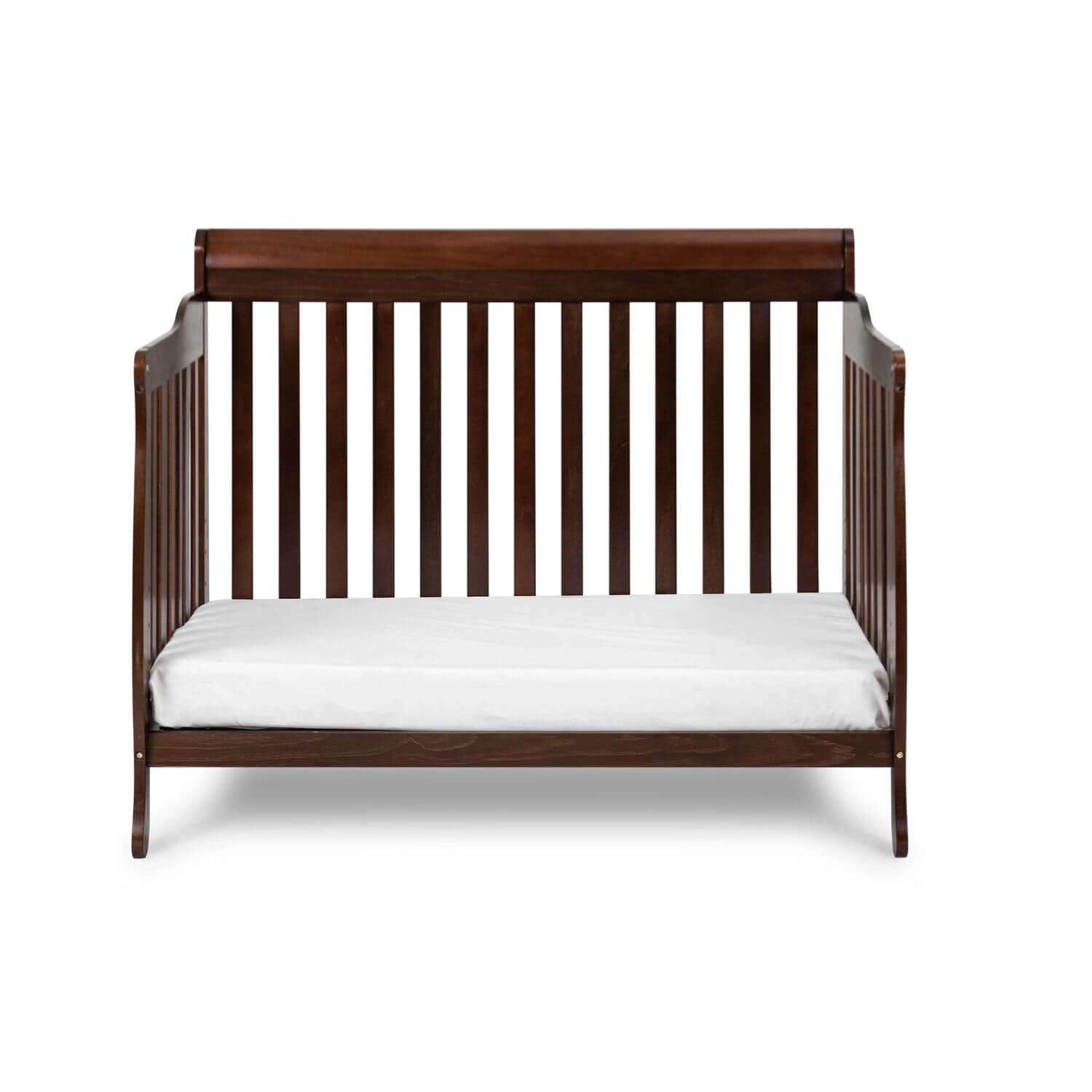 AFG Alice 4-in-1 Baby Crib with Guardrail Espresso