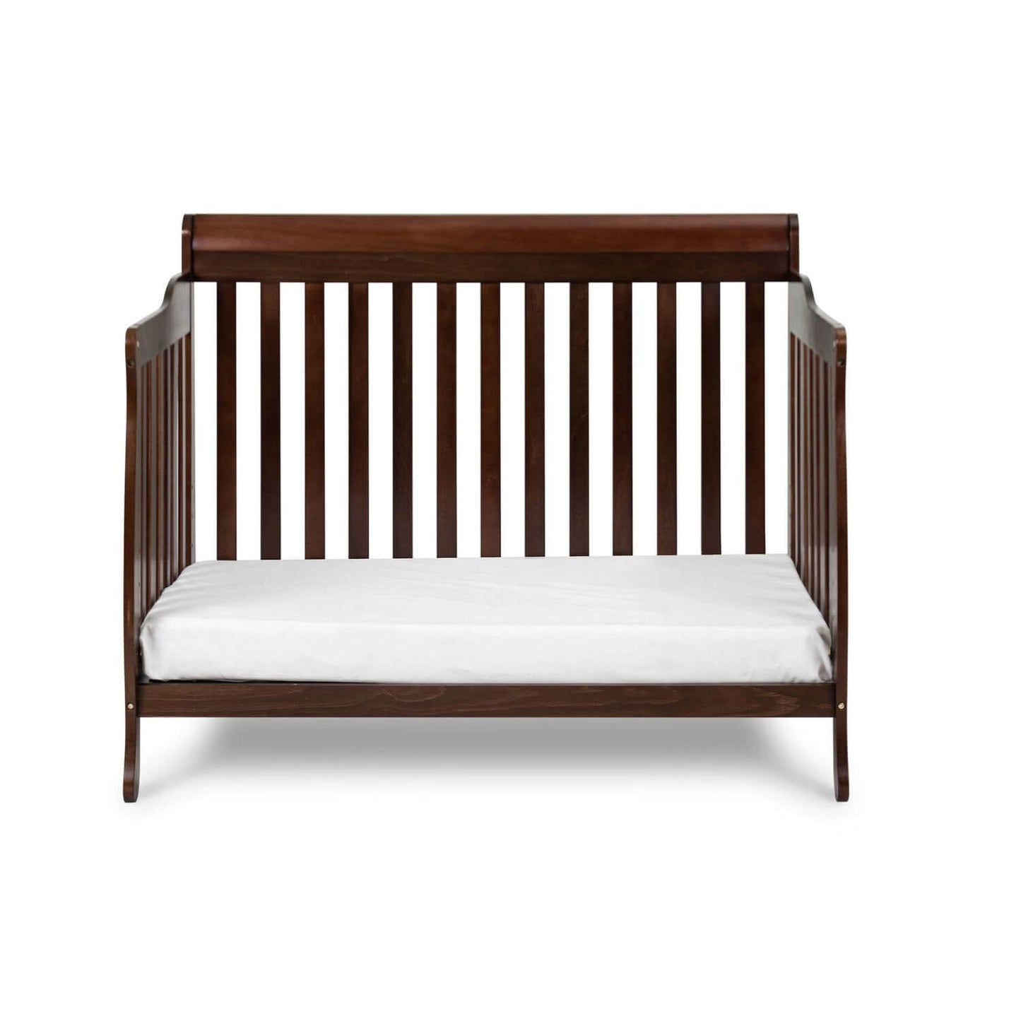 AFG Alice 4-in-1 Baby Crib with Guardrail Espresso