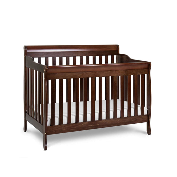 AFG Alice 4-in-1 Baby Crib with Guardrail Espresso