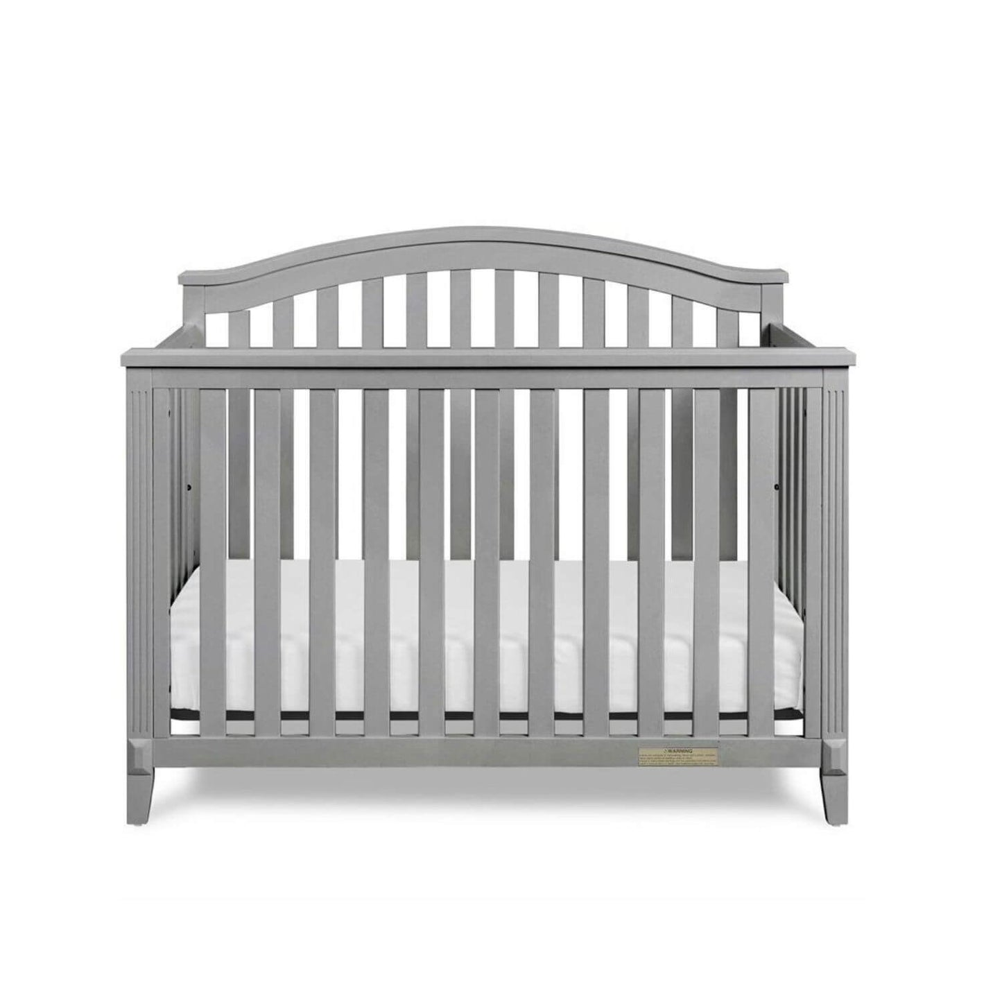 AFG Alice 4-in-1 Baby Crib with Guardrail Gray