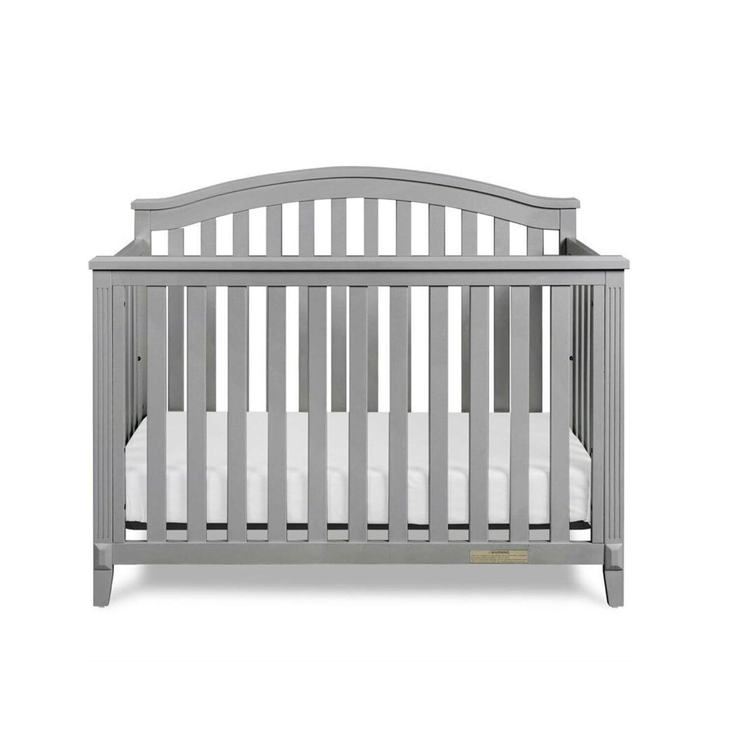 AFG Alice 4-in-1 Baby Crib with Guardrail Gray