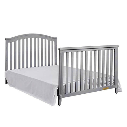 AFG Alice 4-in-1 Baby Crib with Guardrail Gray