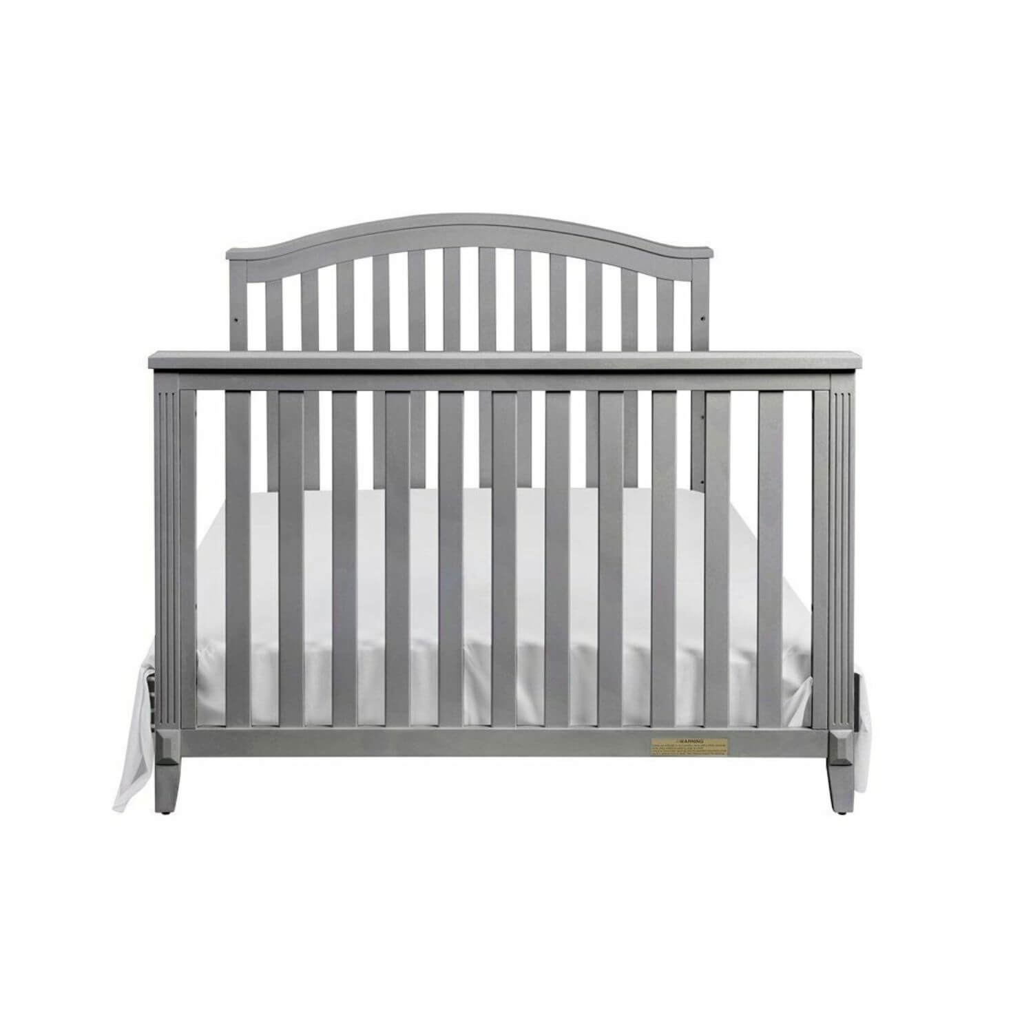 AFG Alice 4-in-1 Baby Crib with Guardrail Gray